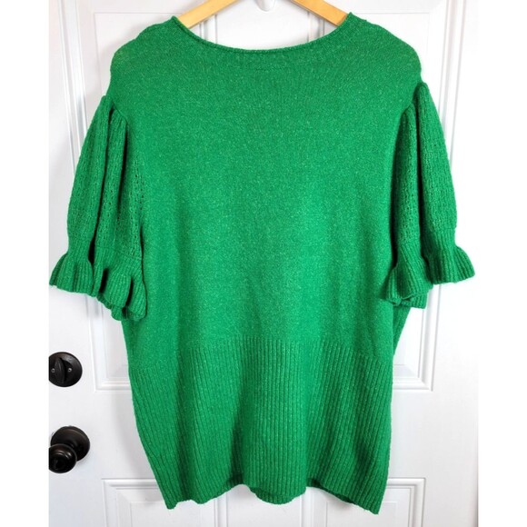 Torrid Pullover V-Neck Ruffle Elbow Sleeve Pullover Sweater Size 3X - Picture 8 of 8